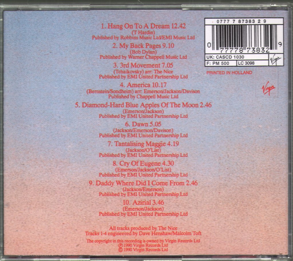 Nice - Elegy - Cd