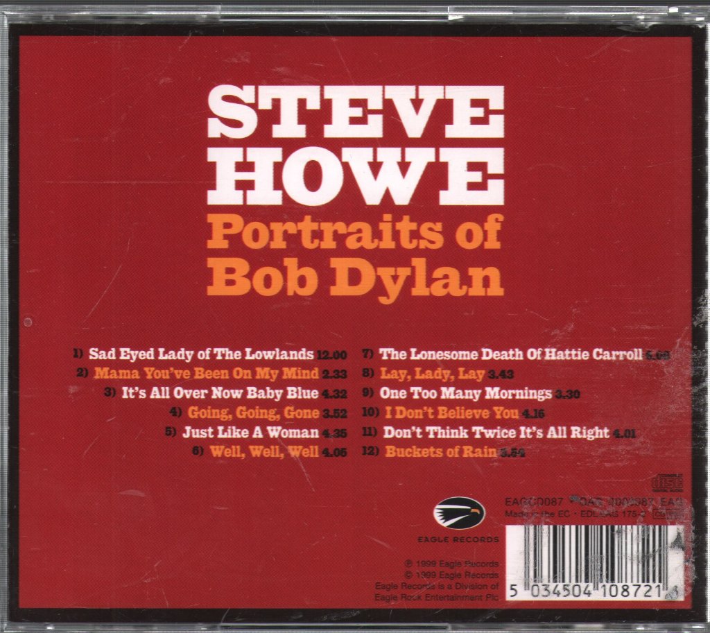 Steve Howe - Portraits Of Bob Dylan - Cd