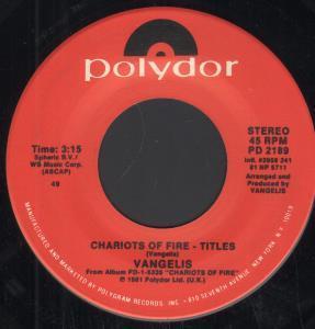 Vangelis - Chariots Of Fire - 7 Inch