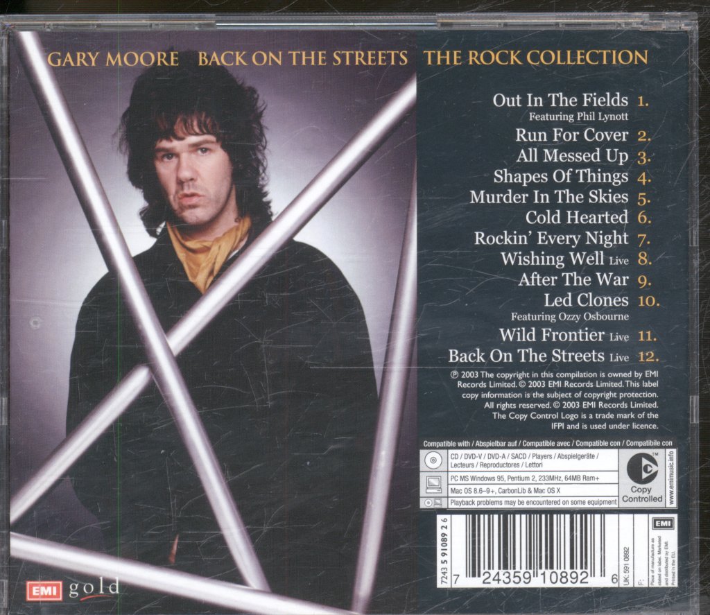 Gary Moore - Back On The Streets The Rock Collection - Cd