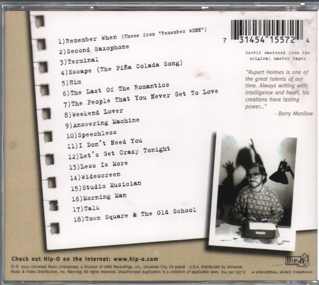 Rupert Holmes - Greatest Hits - Cd