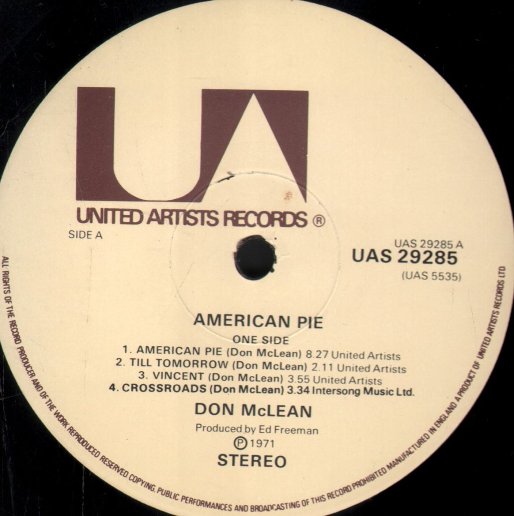Don McLean - American Pie - Lp