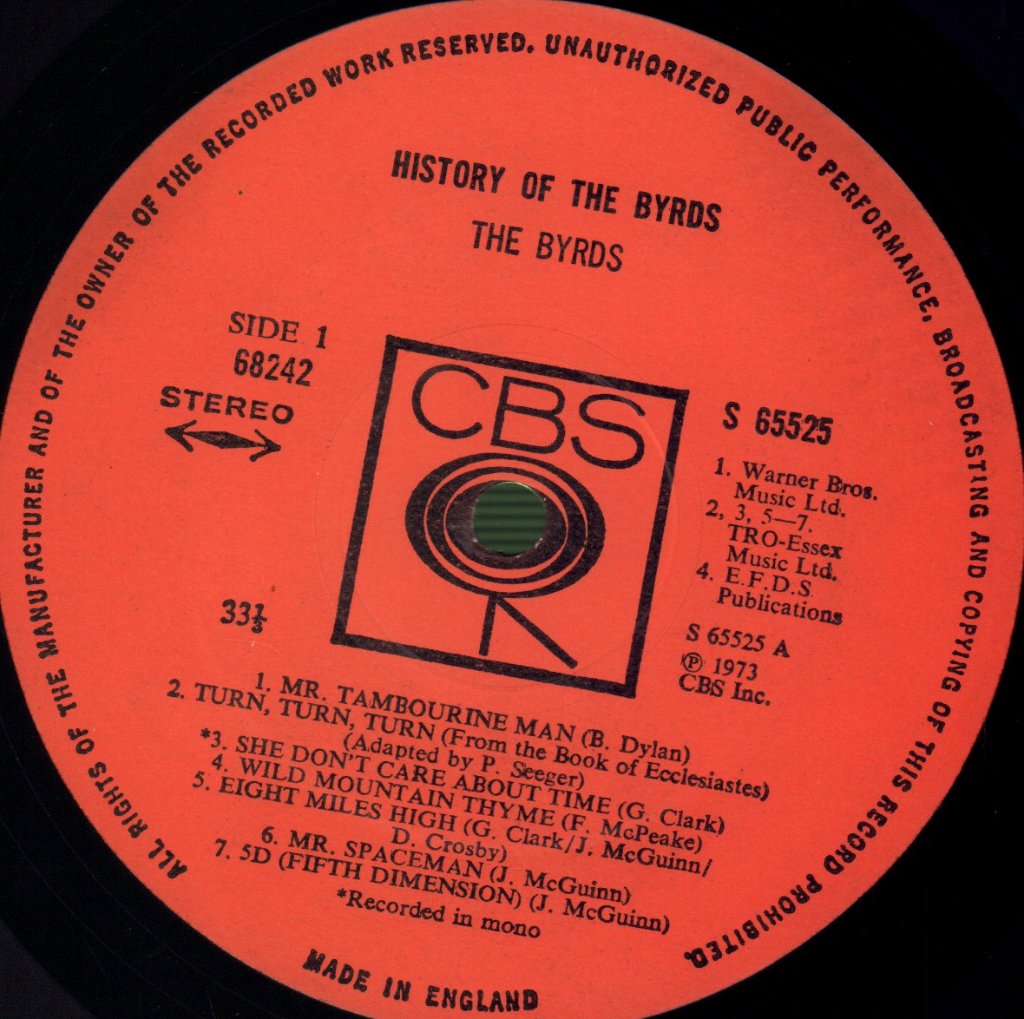 Byrds - History Of - Lp