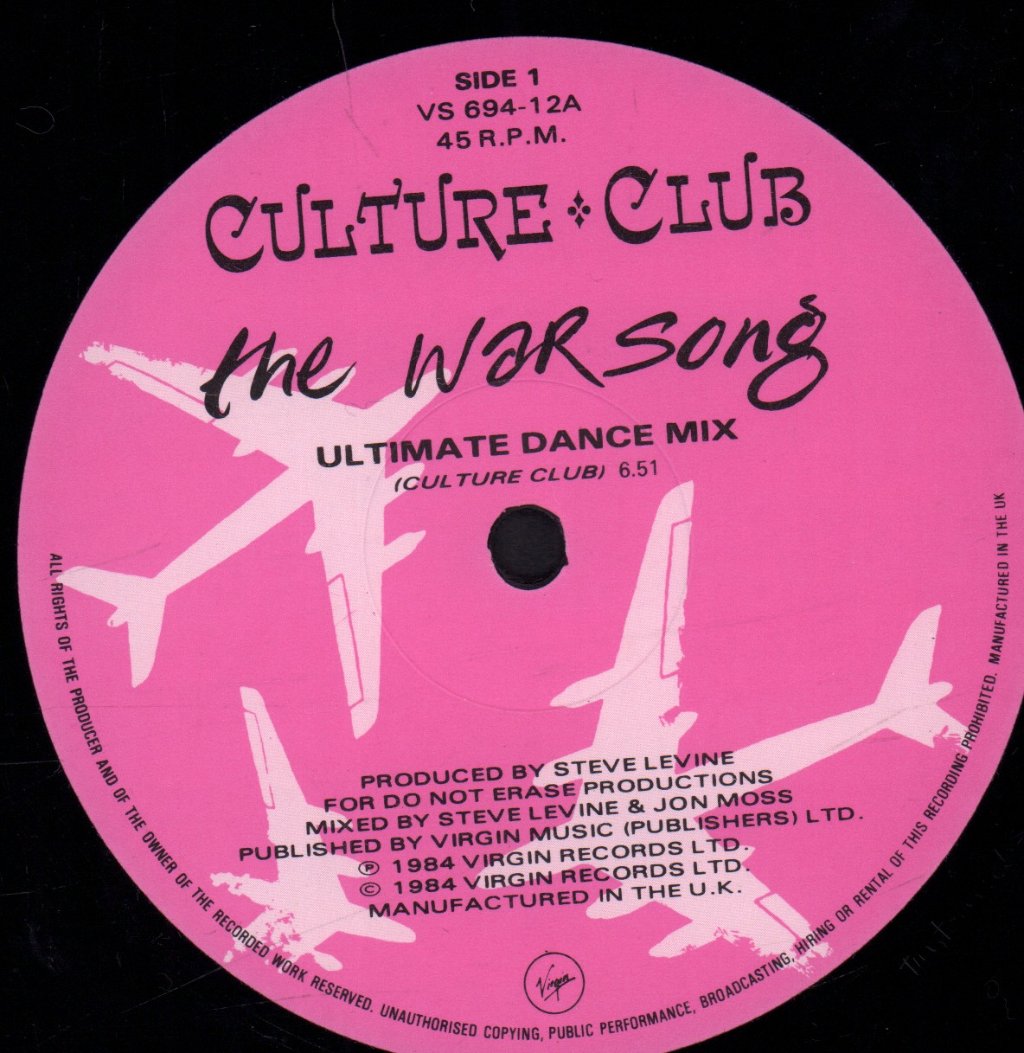 Culture Club - War Song - 12 Inch