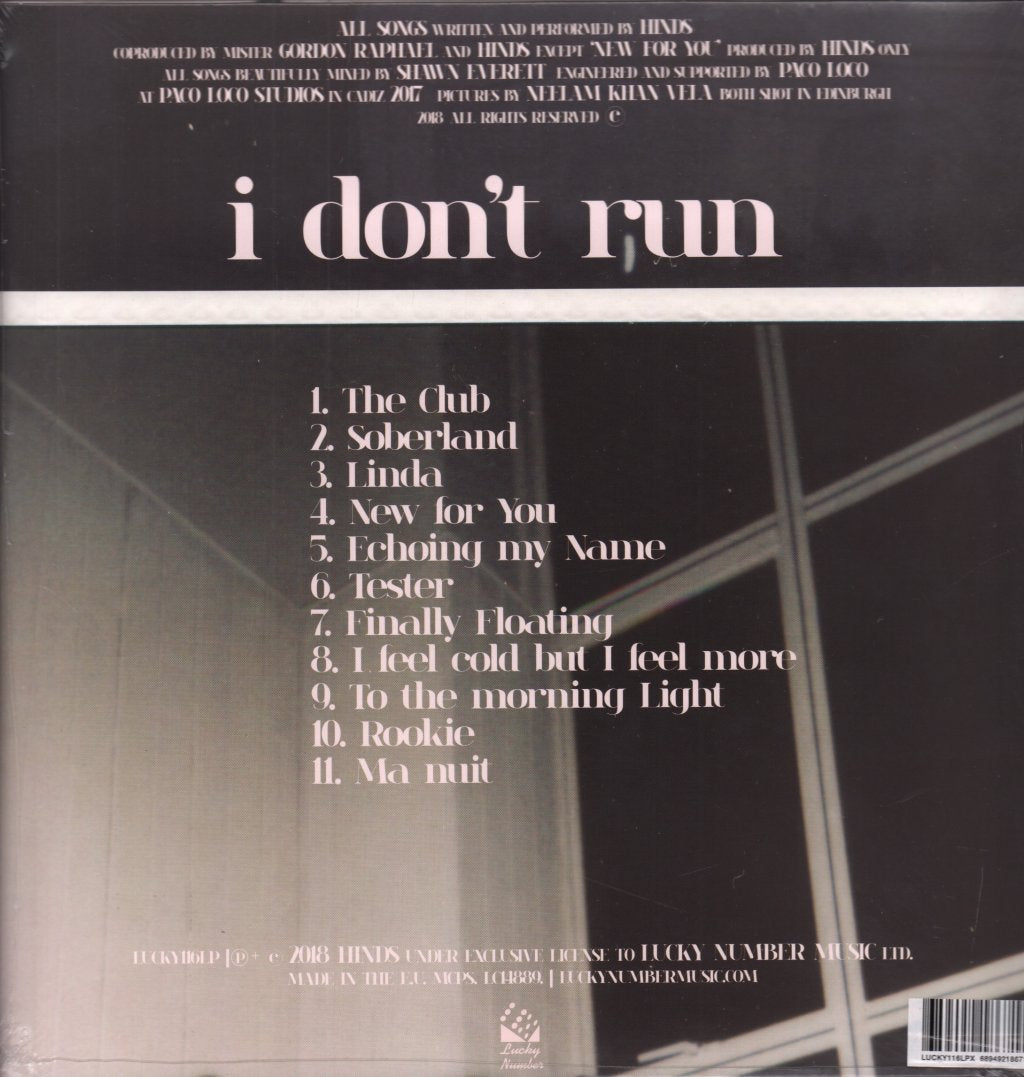 Hinds - I Don't Run - Lp