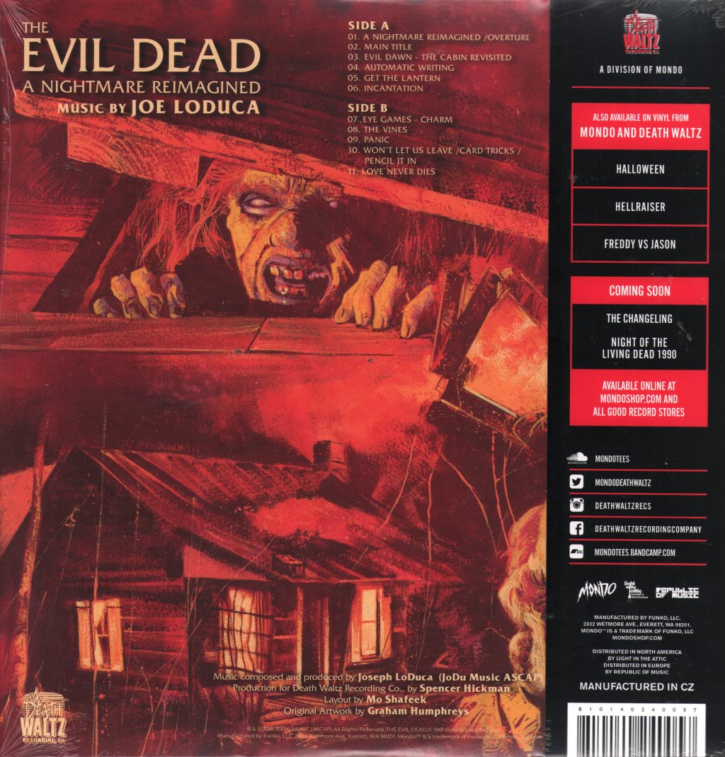 Joseph LoDuca - Evil Dead - A Nightmare Reimagined - Double Lp
