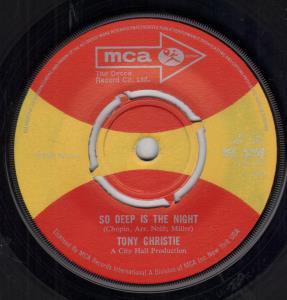 Tony Christie - So Deep Is The Night - 7 Inch
