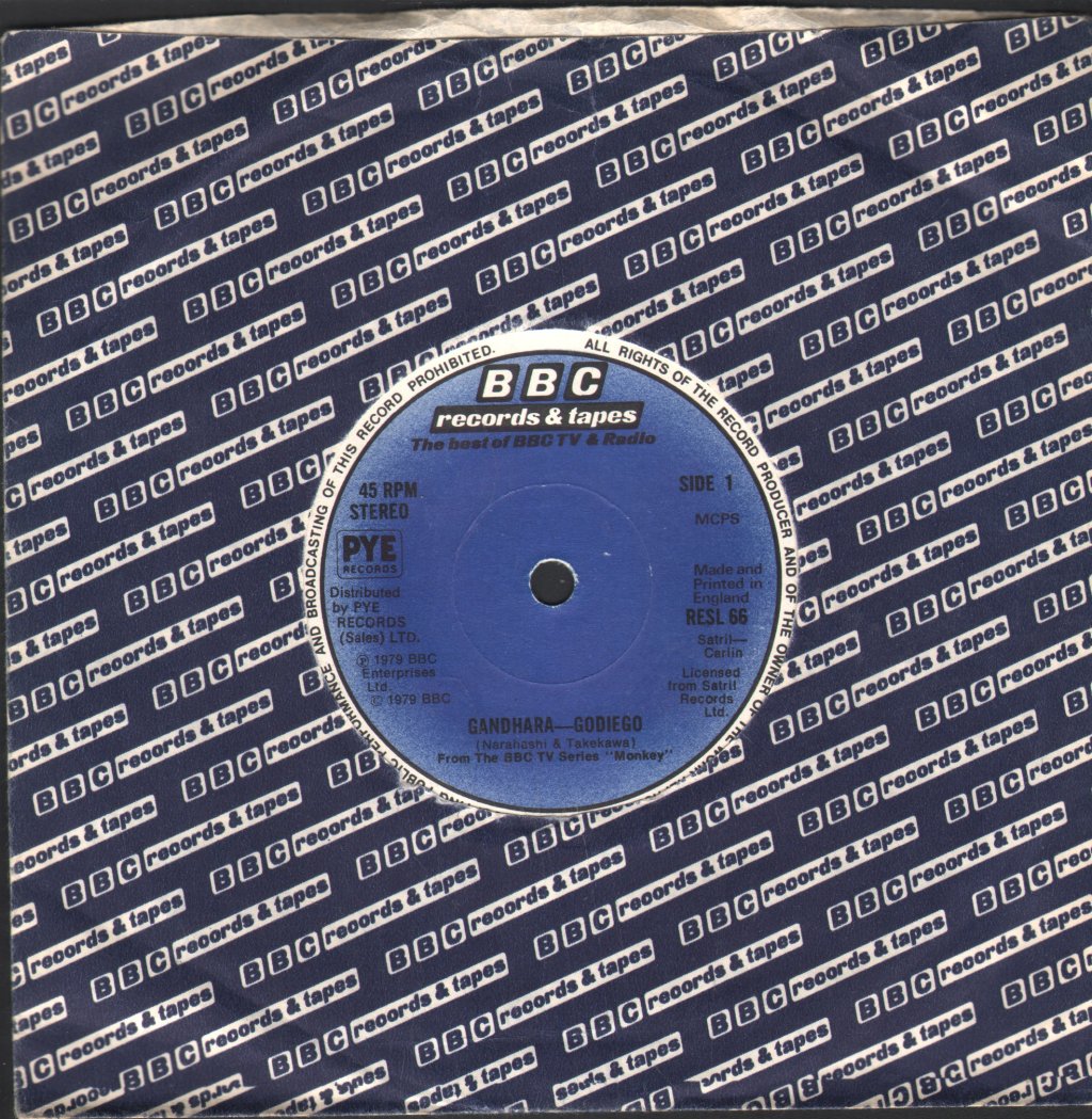 Godiego - Theme From The Bbc Tv Series Monkey - Gandhara - 7 Inch