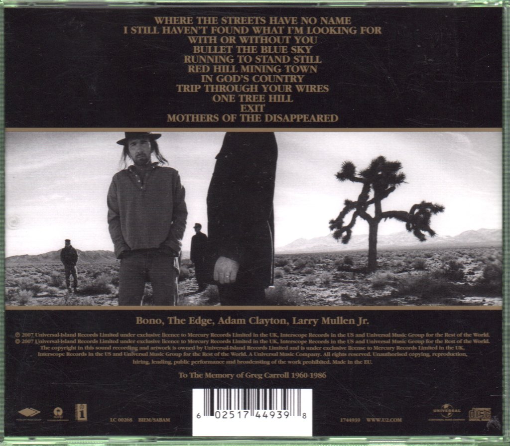 U2 - Joshua Tree - Cd