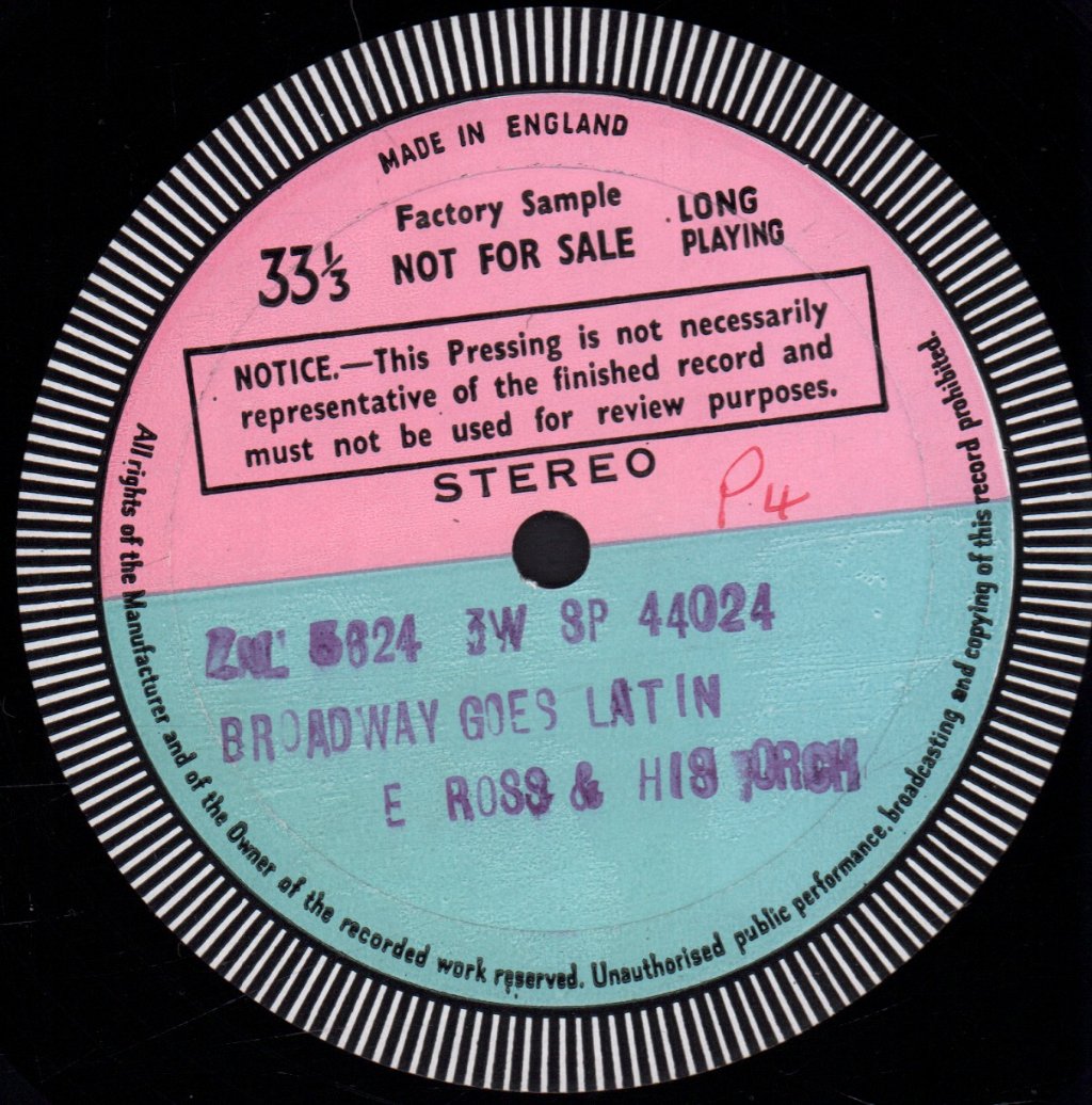 Edmundo Ros And His Orchestra - Broadway Goes Latin - Lp