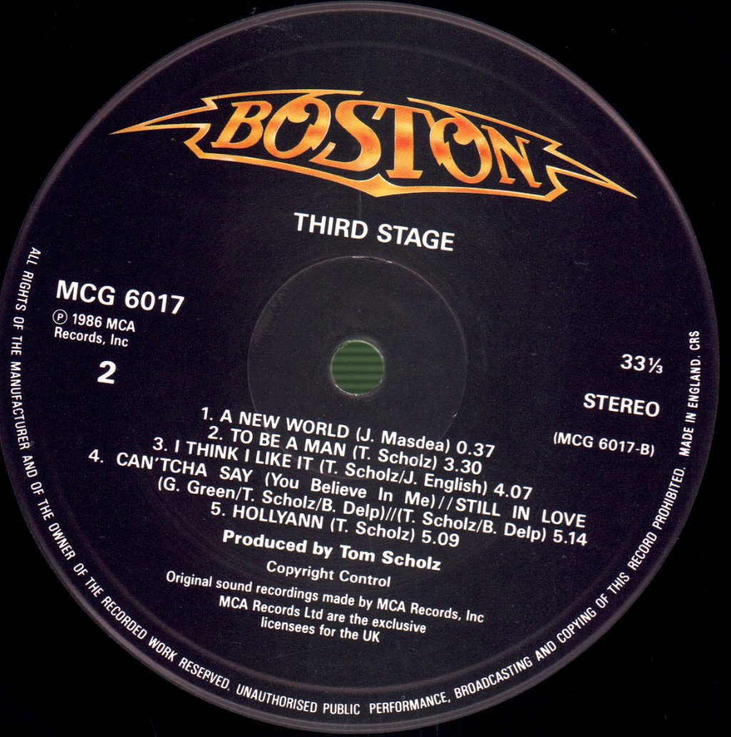 Boston - Third Stage - Lp