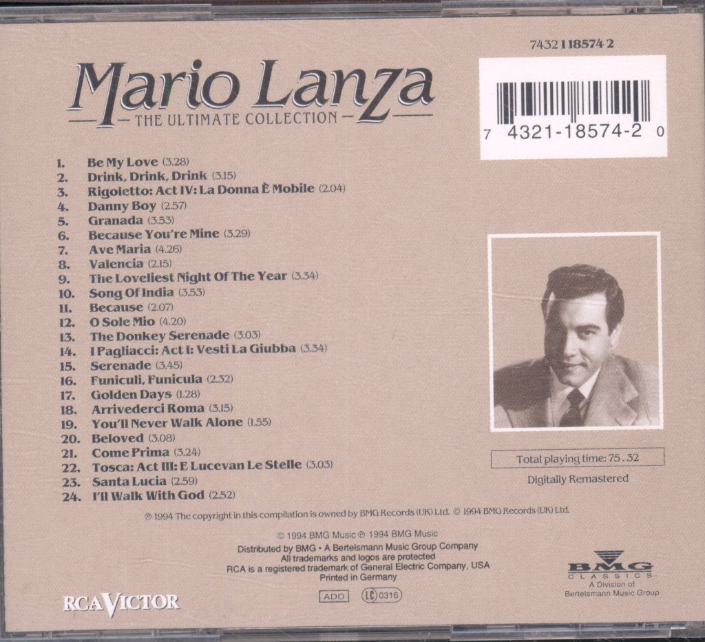 Mario Lanza - Ultimate Collection - Cd