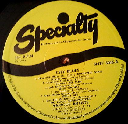 Various Artists - City Blues - Lp