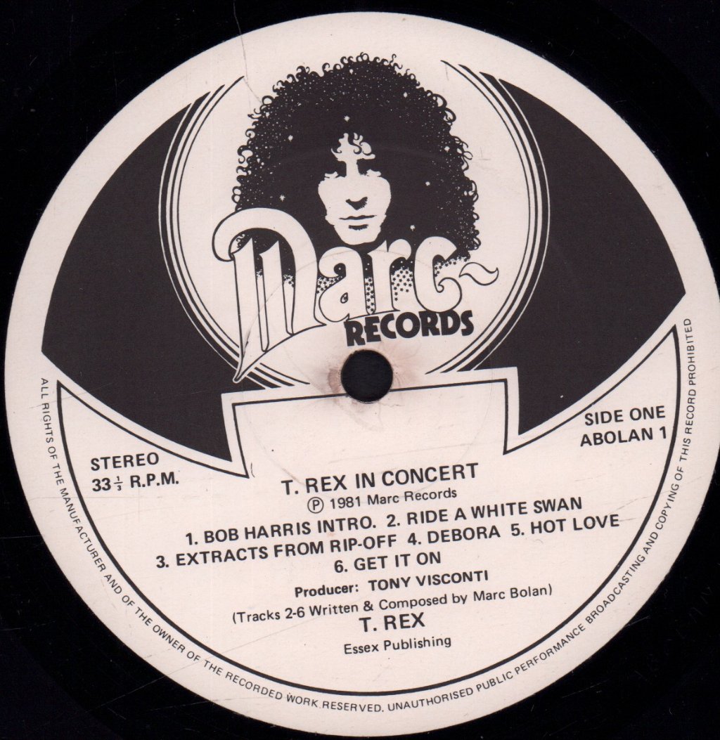 T Rex - In Concert - Lp