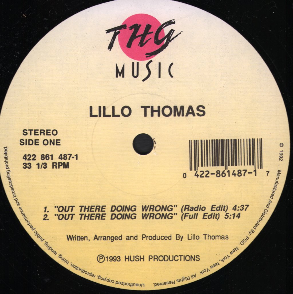 Lillo Thomas - Out There Doing Wrong - 12 Inch