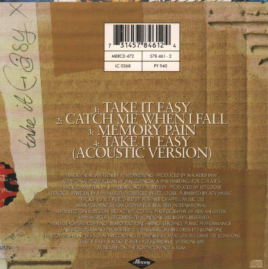 Let Loose - Take It Easy - Cd