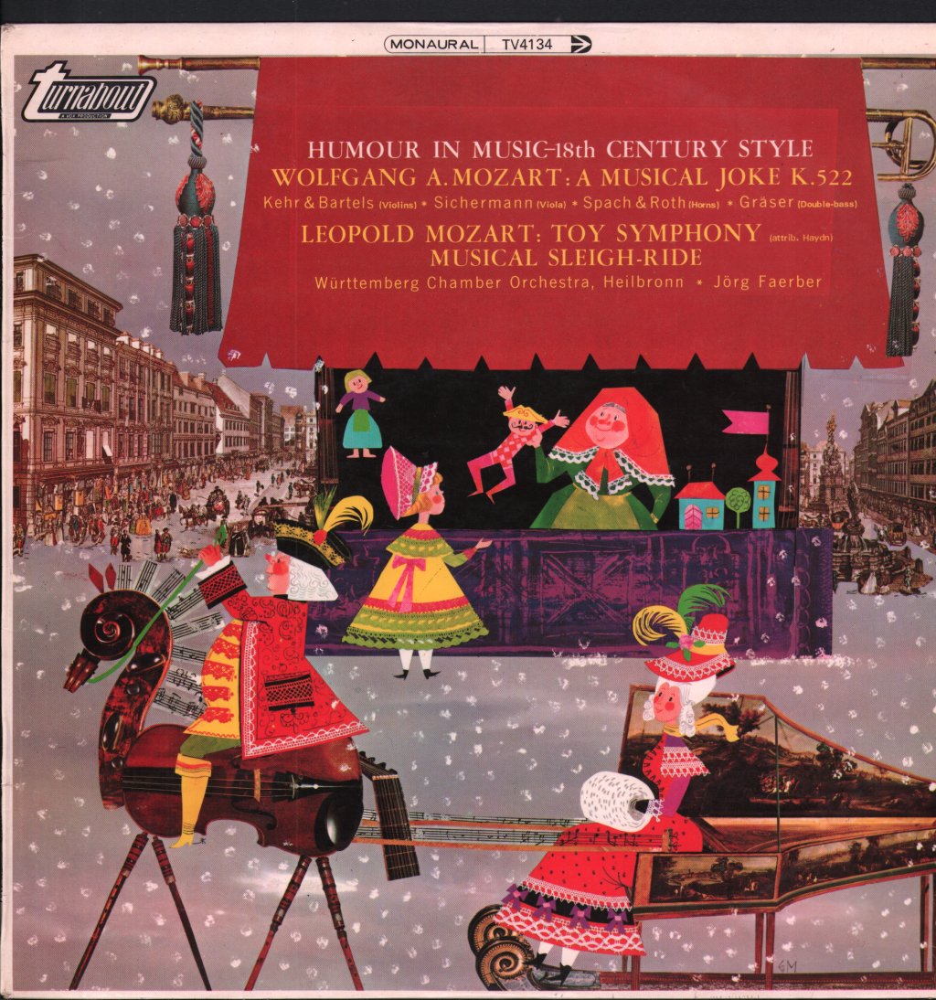 Jorg Faerber / Wurttemberg Chamber Orchestra - Mozart - A Musical Joke, K.522 / Toy Symphony - Lp