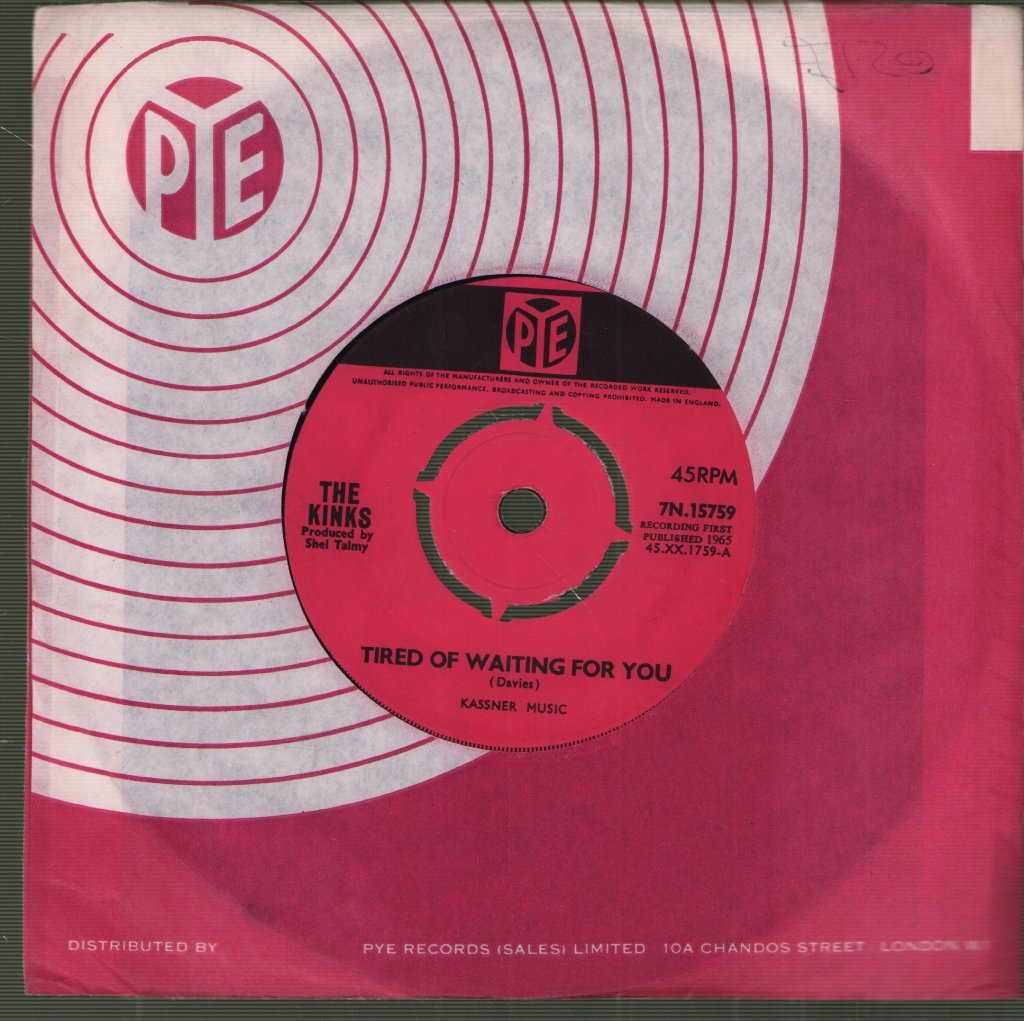 Kinks - Tired Of Waiting For You - 7 Inch