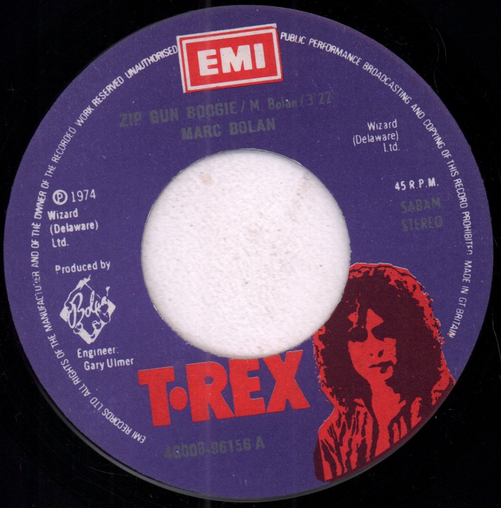 Marc Bolan - Zip Gun Boogie - 7 Inch
