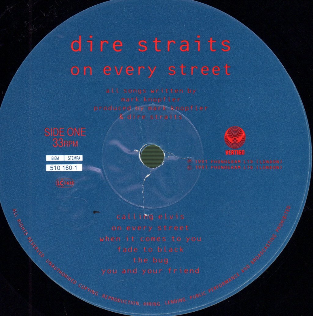 Dire Straits - On Every Street - Lp
