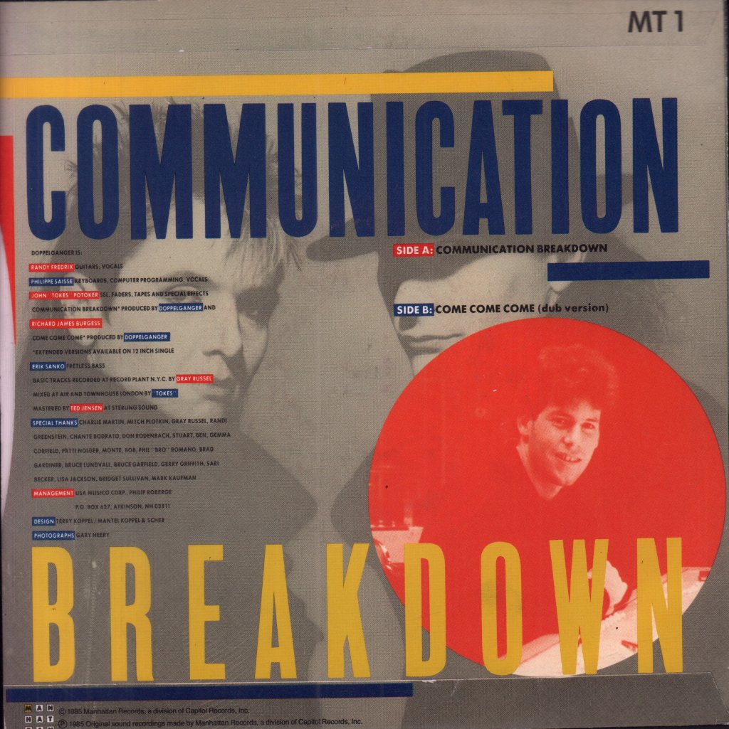 Doppelganger - Communication Breakdown - 7 Inch