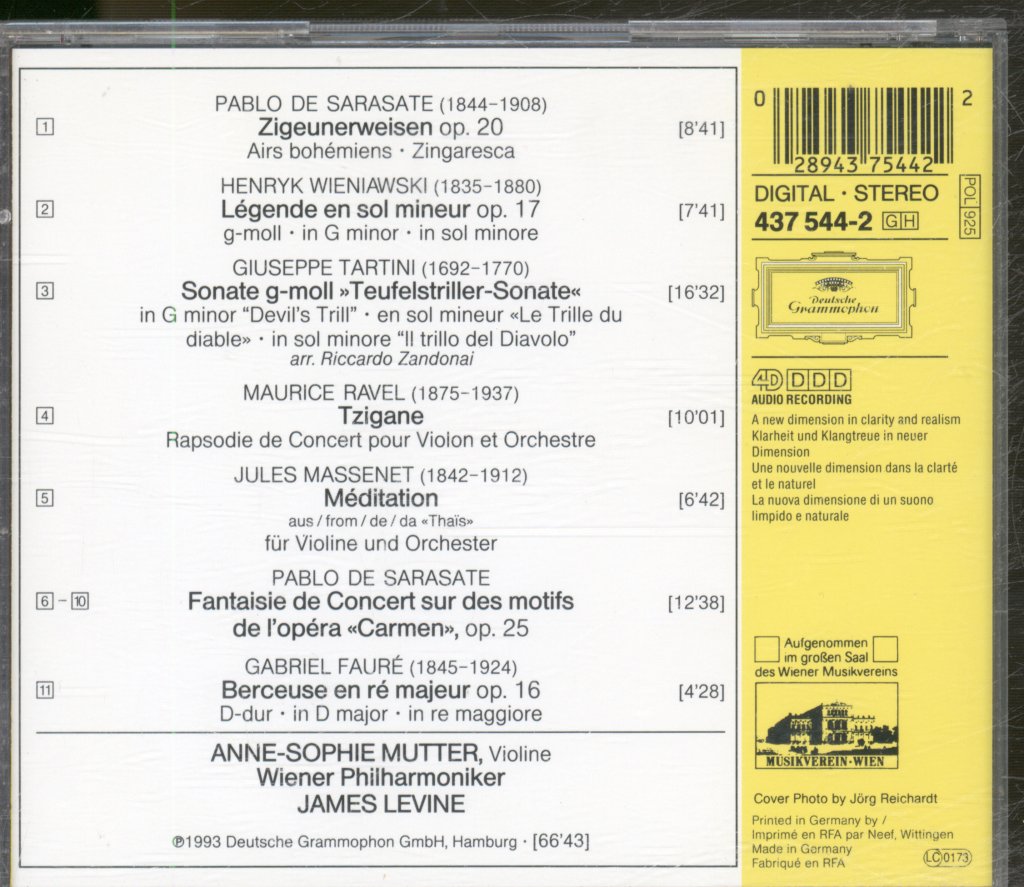 Anne-Sophie Mutter - Carmen-Fantasie - Cd