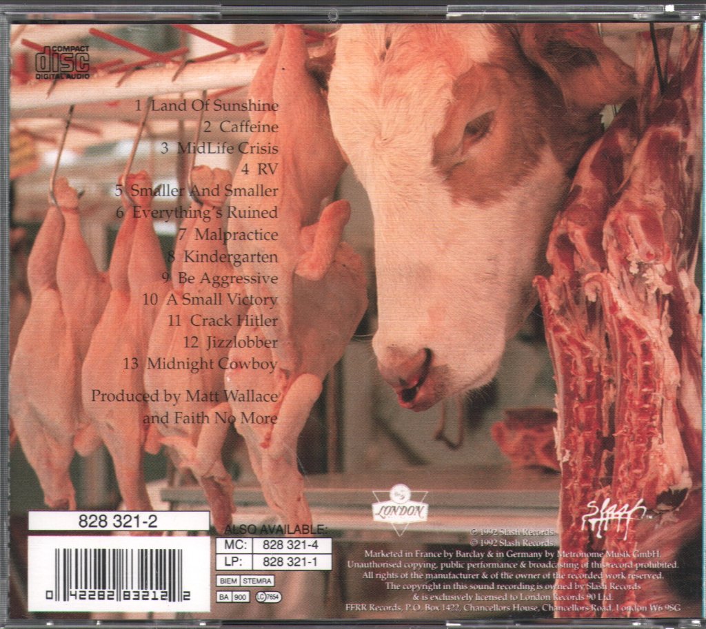 Faith No More - Angel Dust - Cd