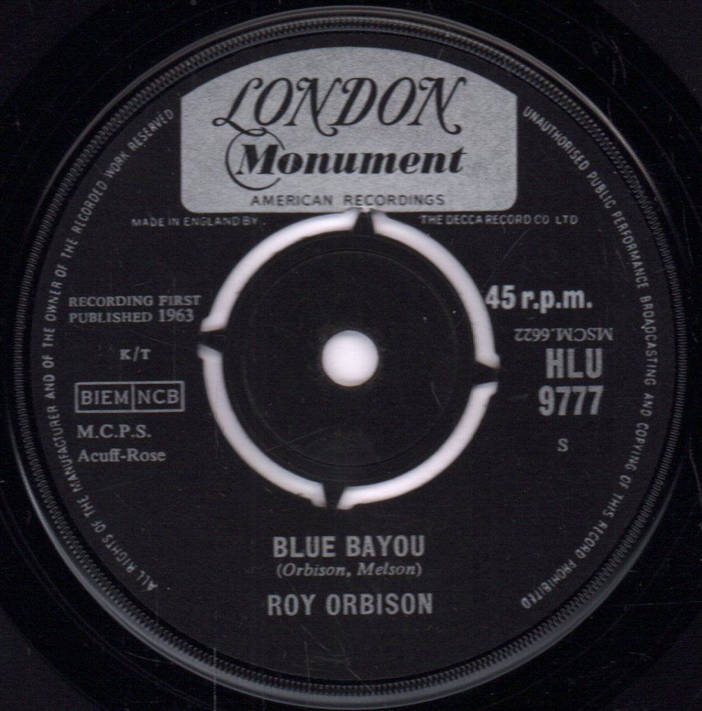 Roy Orbison - Blue Bayou - 7 Inch
