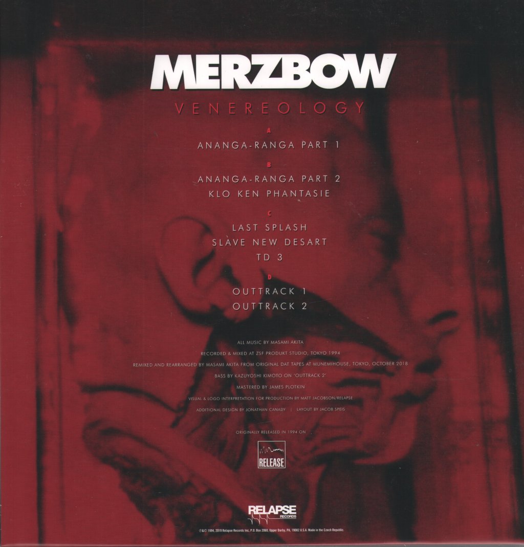 Merzbow - Venereology - Double Lp