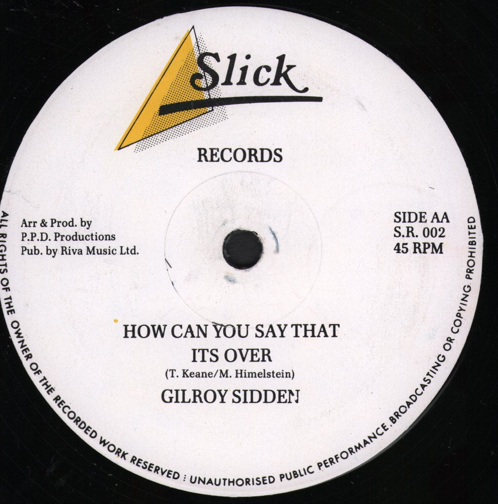 Gilroy Sidden Featuring Sandstorm - Never Gonna Get To Know - 12 Inch
