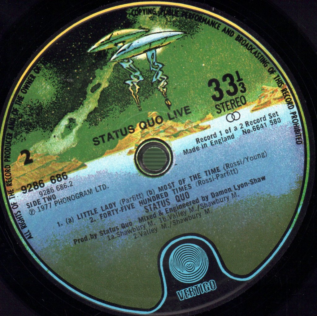 Status Quo - Live - Double Lp