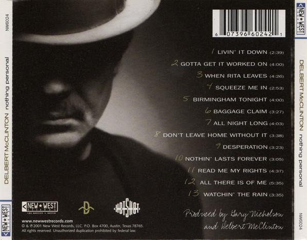 Delbert Mcclinton - Nothing Personal - Cd