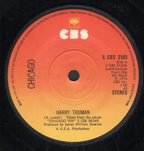 Chicago - Harry Truman - 7 Inch
