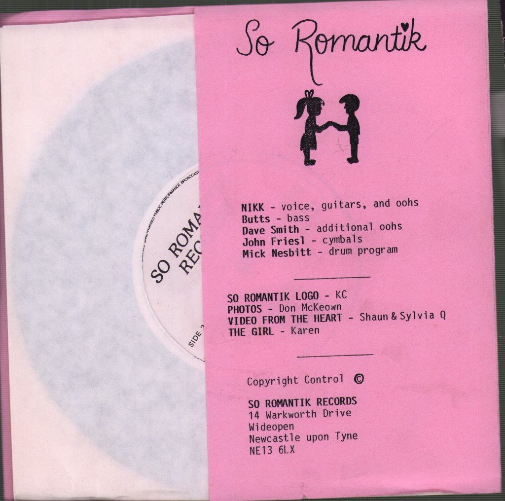 Nikk - A Song From The Heart b/w Sandie's Smile - 7 Inch