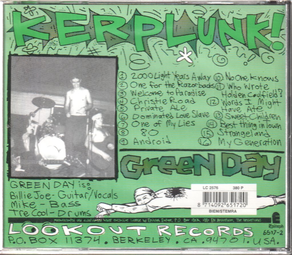 Green Day - Kerplunk - Cd