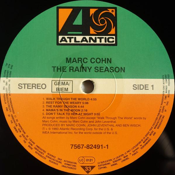 Marc Cohn - Rainy Season - Lp
