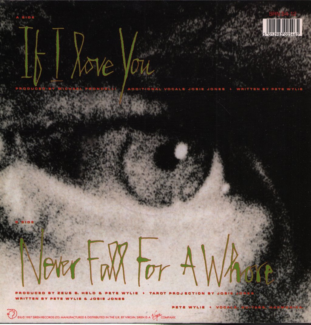 Pete Wylie - If I Love You - 12 Inch