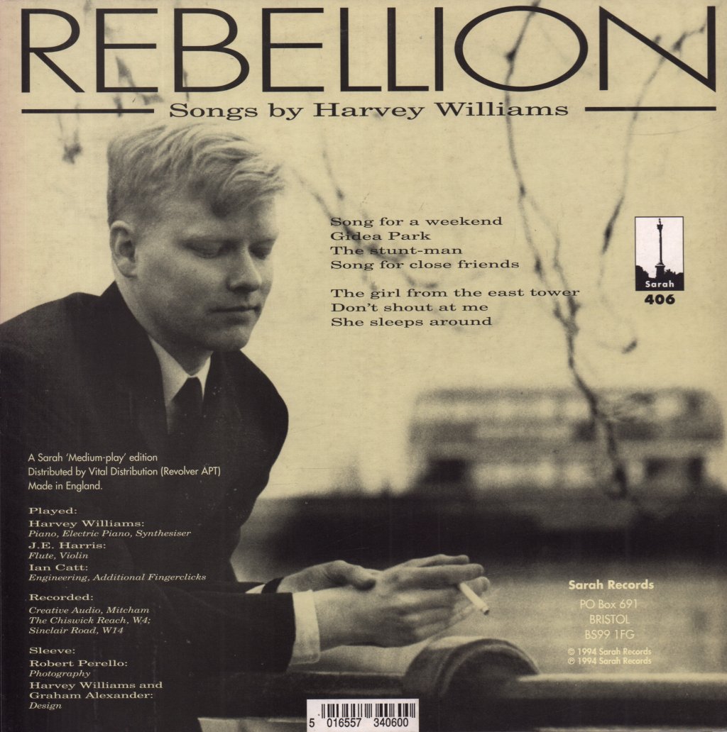 Harvey Williams - Rebellion - 10 Inch