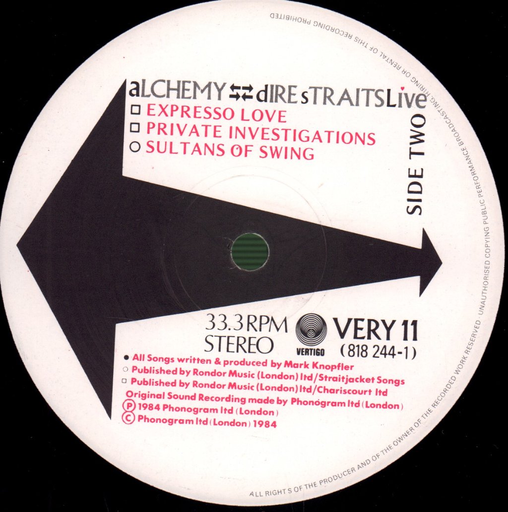 Dire Straits - Alchemy - Double Lp