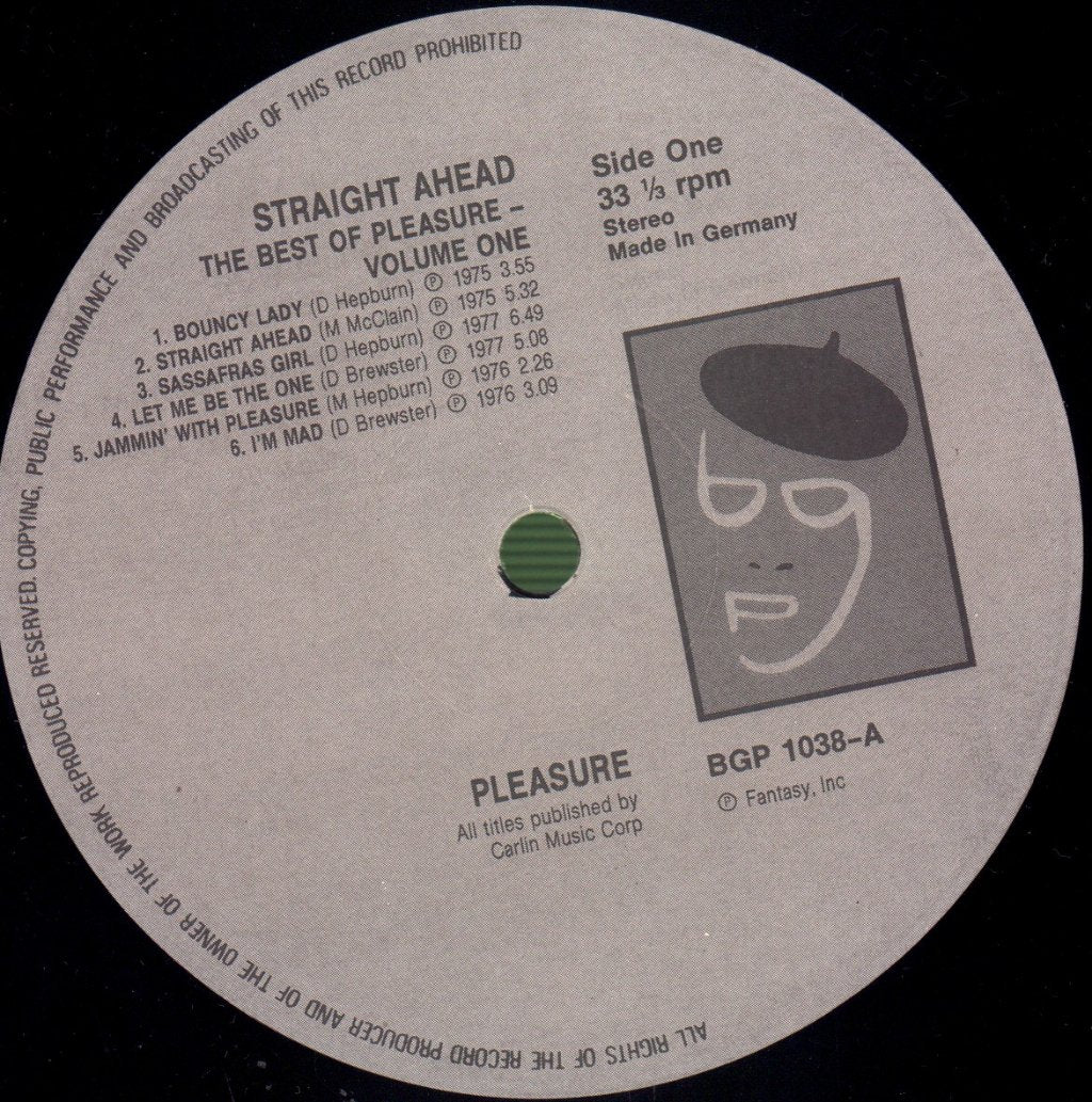 Pleasure - Straight Ahead [Best Of Volume 1] - Lp