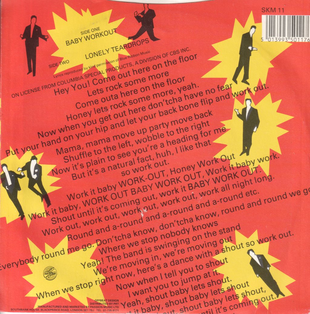 Jackie Wilson - Baby Workout - 7 Inch