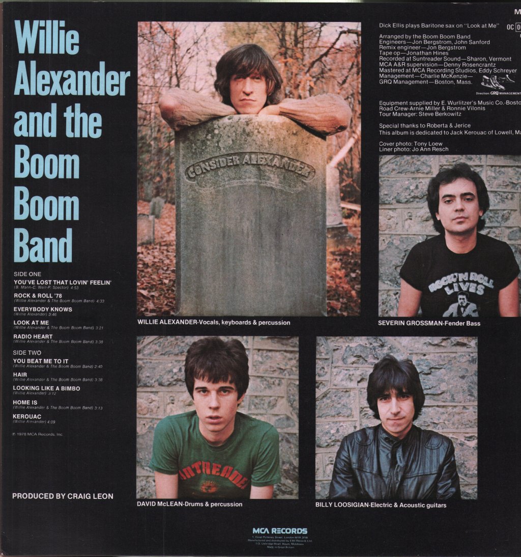 Willie Alexander And The Boom Boom Band - Willie Alexander & The Boom Boom Band - Lp