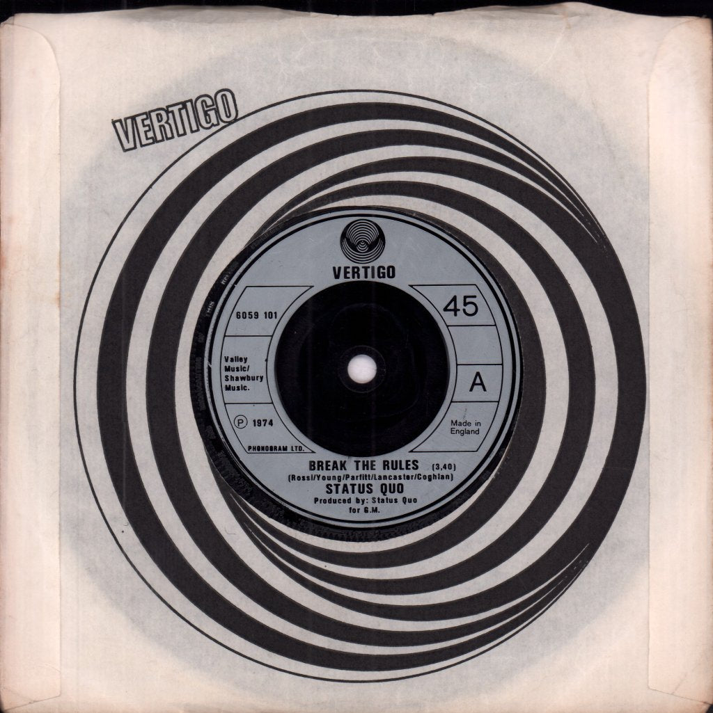 Status Quo - Break The Rules - 7 Inch