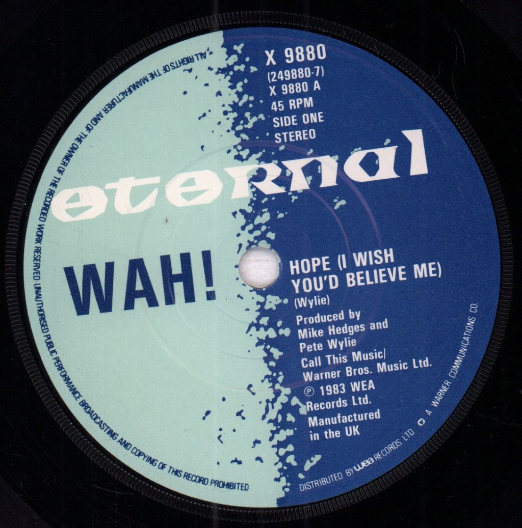 Wah - Hope - 7 Inch