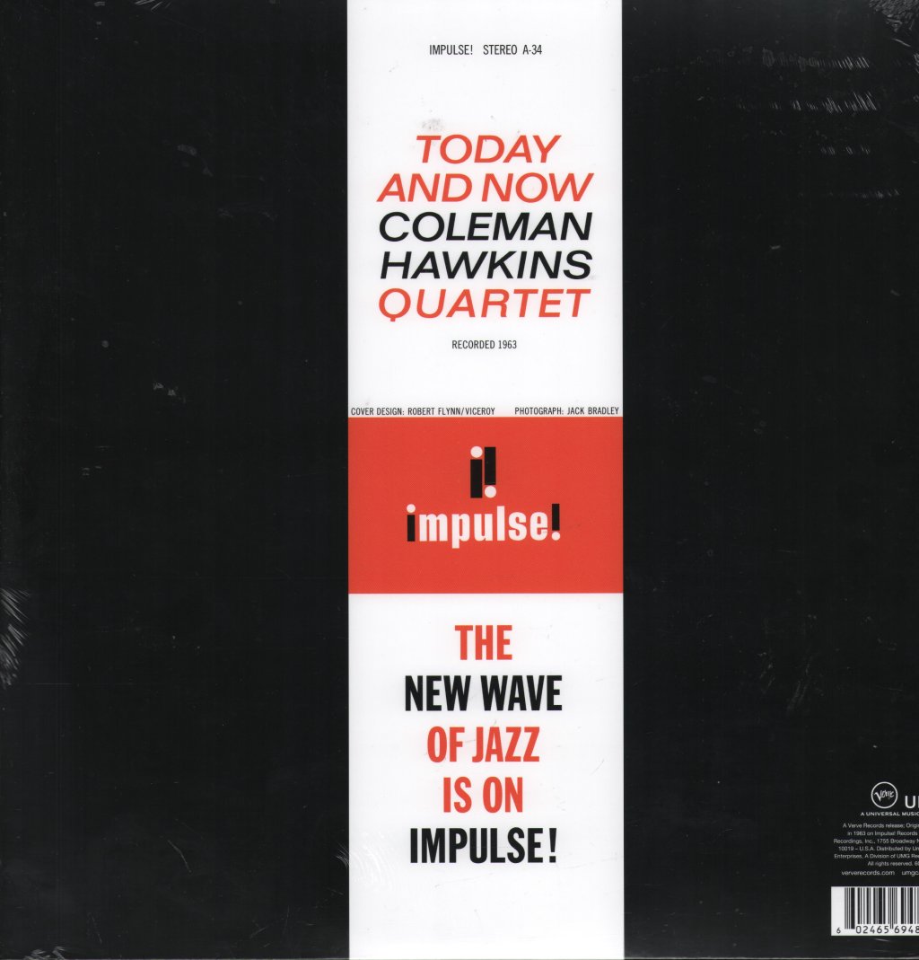 Coleman Hawkins Quartet - Today and Now - Lp