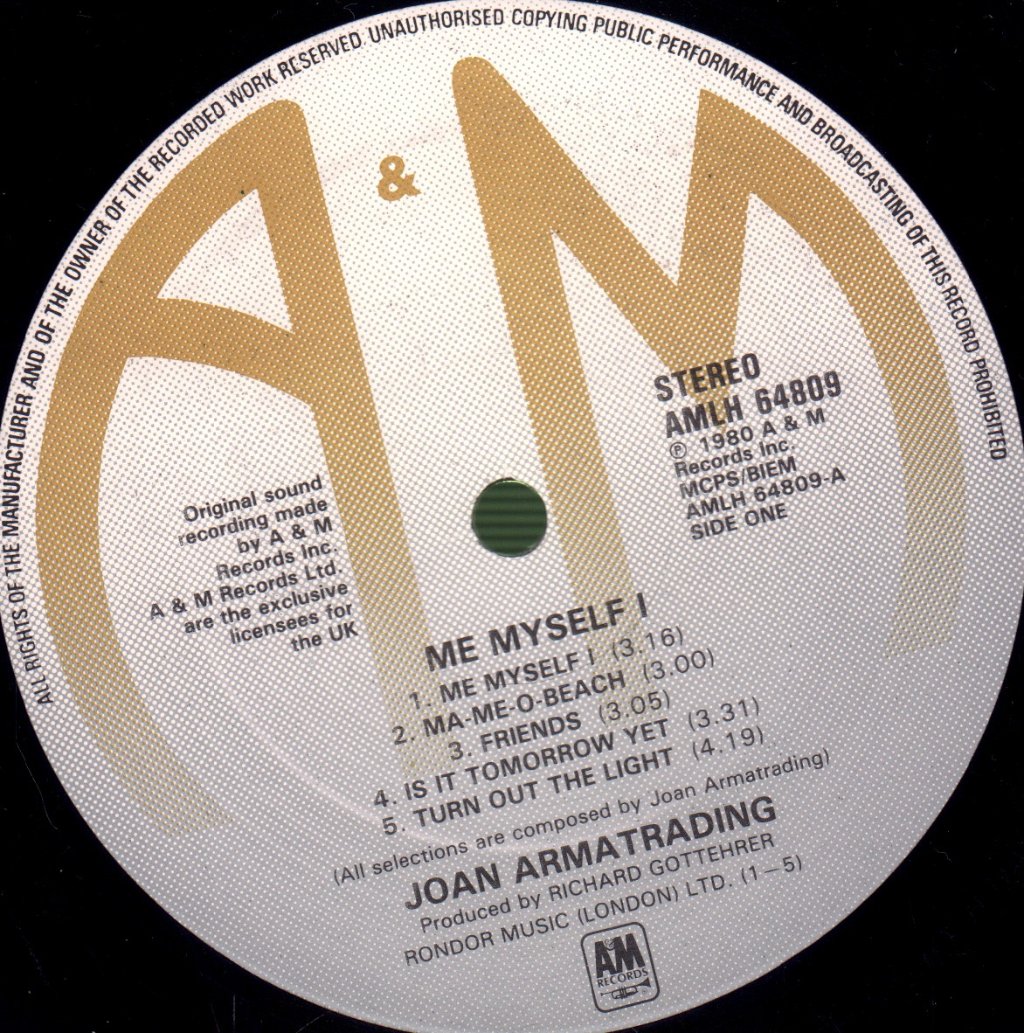 Joan Armatrading - Me Myself I - Lp