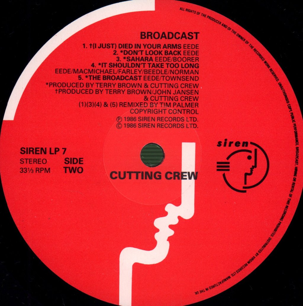 Cutting Crew - Broadcast - Lp