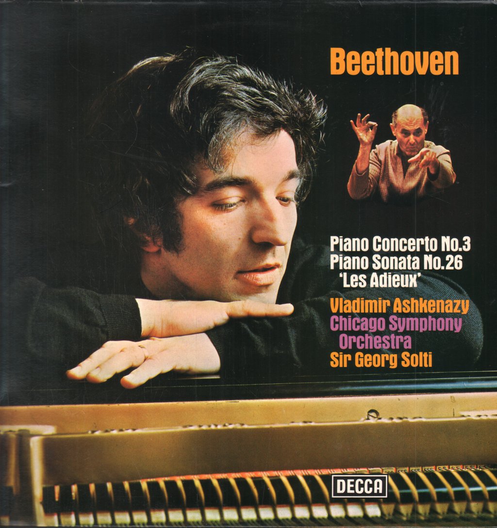 Vladimir Ashkenazy / Sir Georg Solti / Chicago Symphony - Beethoven - Piano Concerto No.3 / Piano Concerto No.26 - Lp