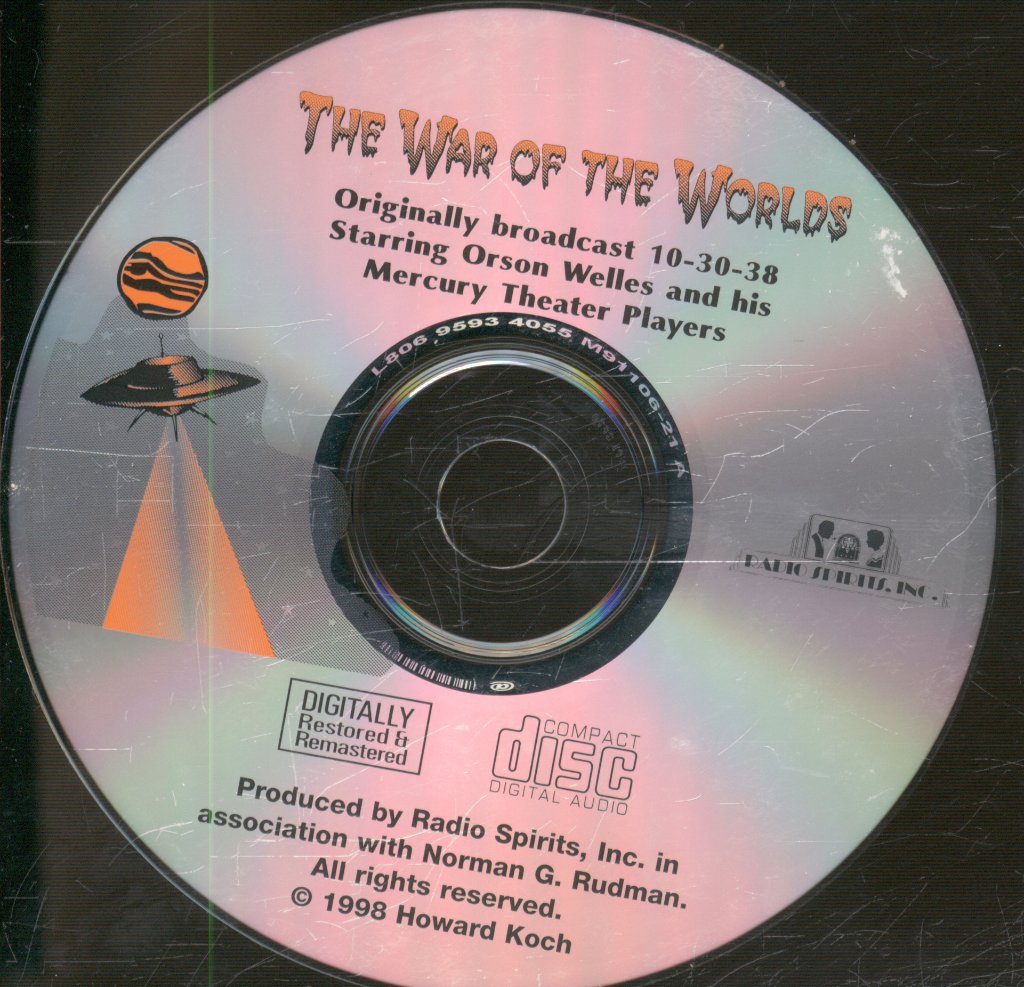 Orson Welles - War Of The Worlds - Cd