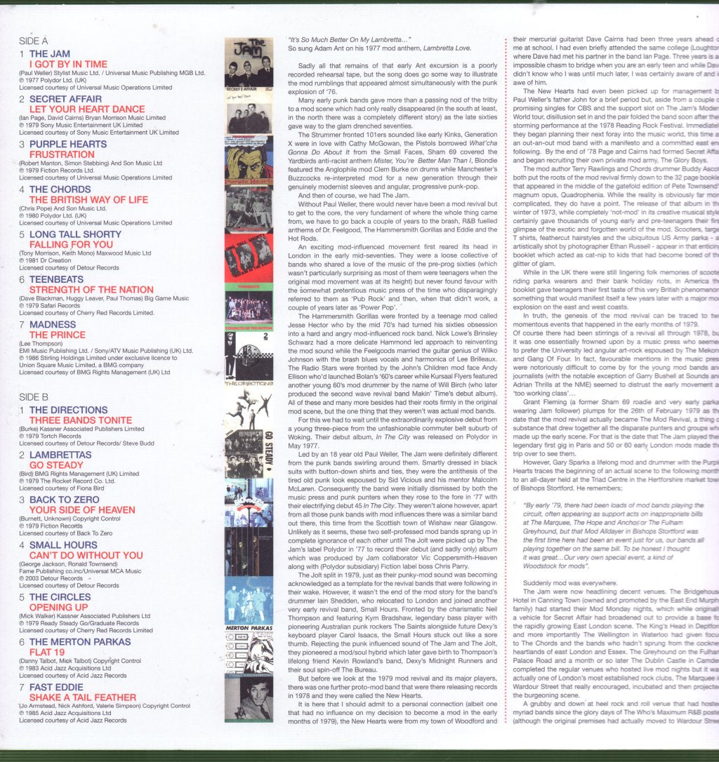 Various Artists - Eddie Piller Presents The Mod Revival (Part 1) - Double Lp